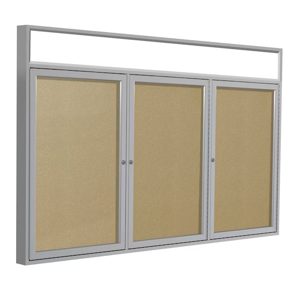 Enclosed Vinyl Bulletin Board 48x72